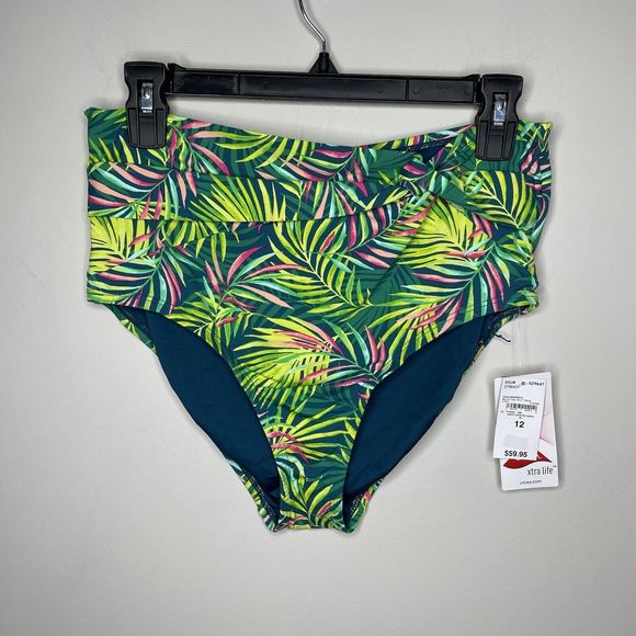 Lands End Swim Lands End Bikini Bottom Womens Retro High Waist